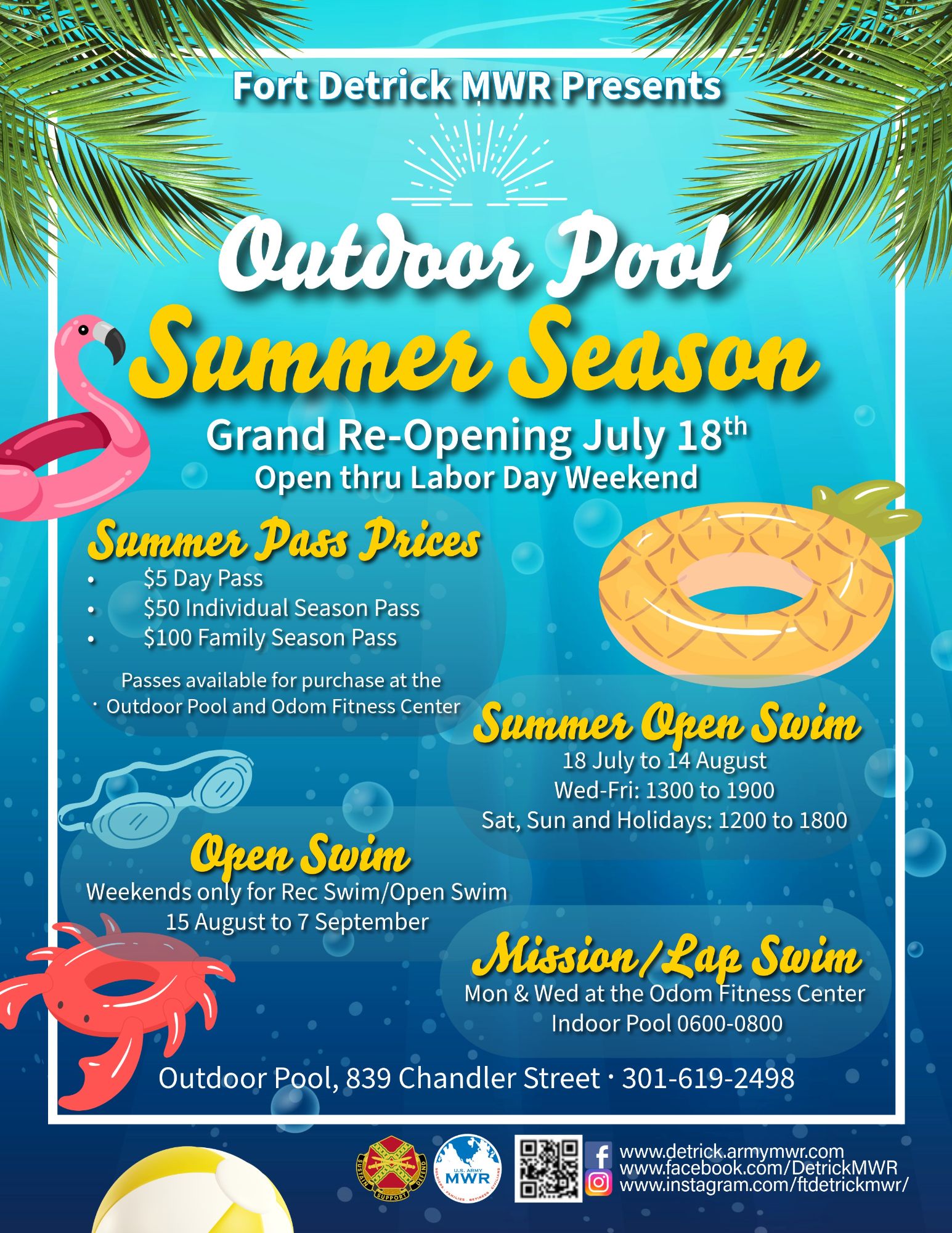Outdoor Pool Summer Season